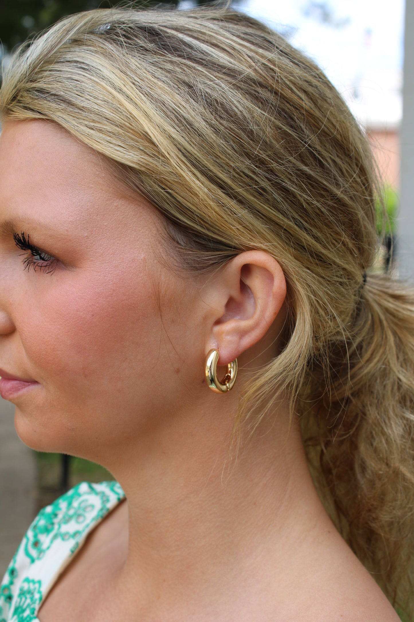 Classic Chunky Huggie Hoop Earrings