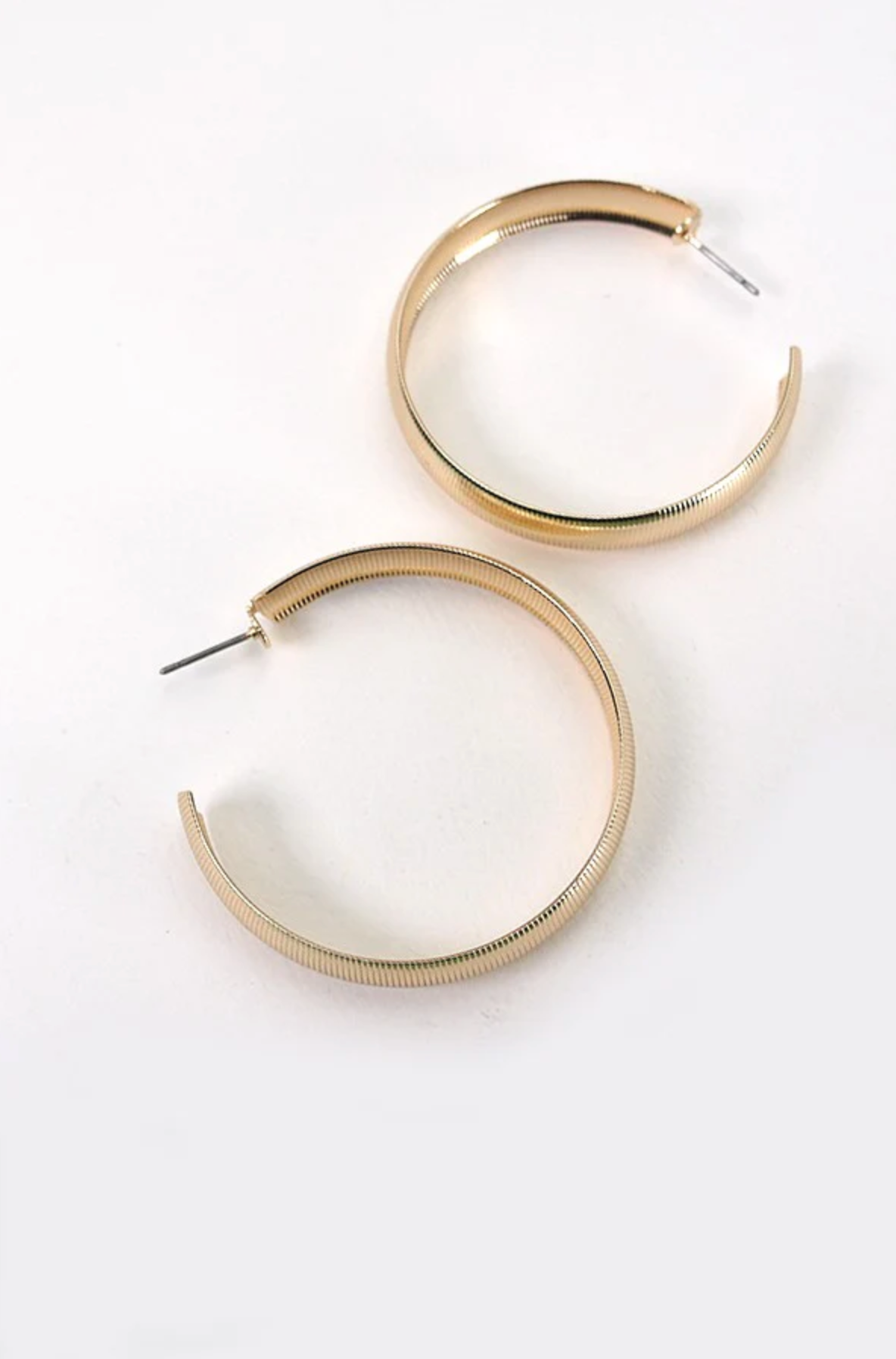 Classic Texture Hoop Earrings